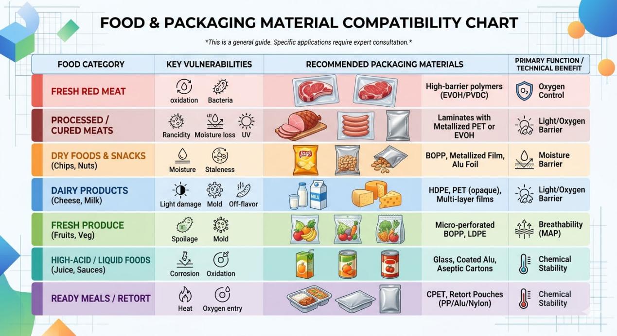 Welche Materialien eignen sich am besten für Verpackungen unter modifizierter Atmosphäre